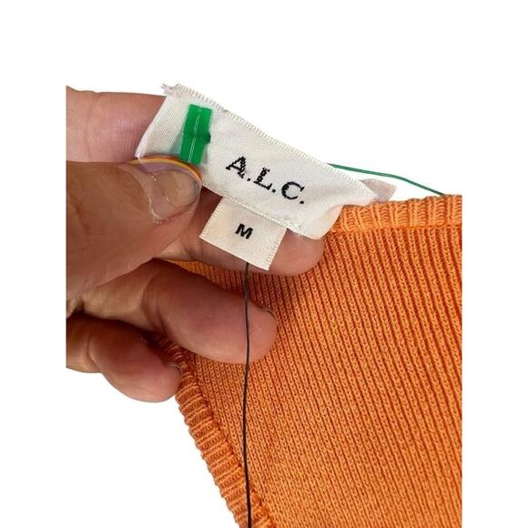 ALC Women's Bodycon Marc Dress Racerback Sleeveless Orange Medium NEW With Tags - Picture 10 of 12
